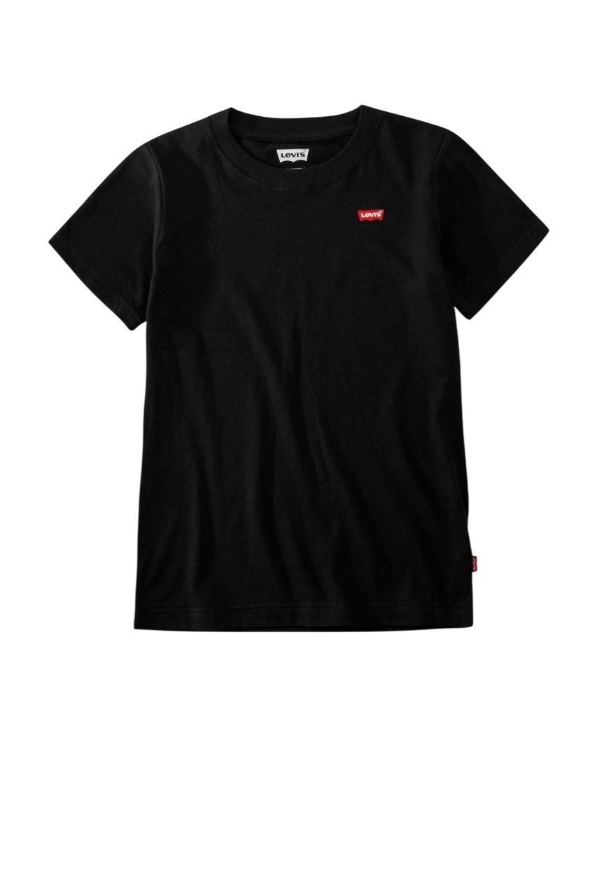 Levi's Kids  basic T-shirt Batwing chest zwart