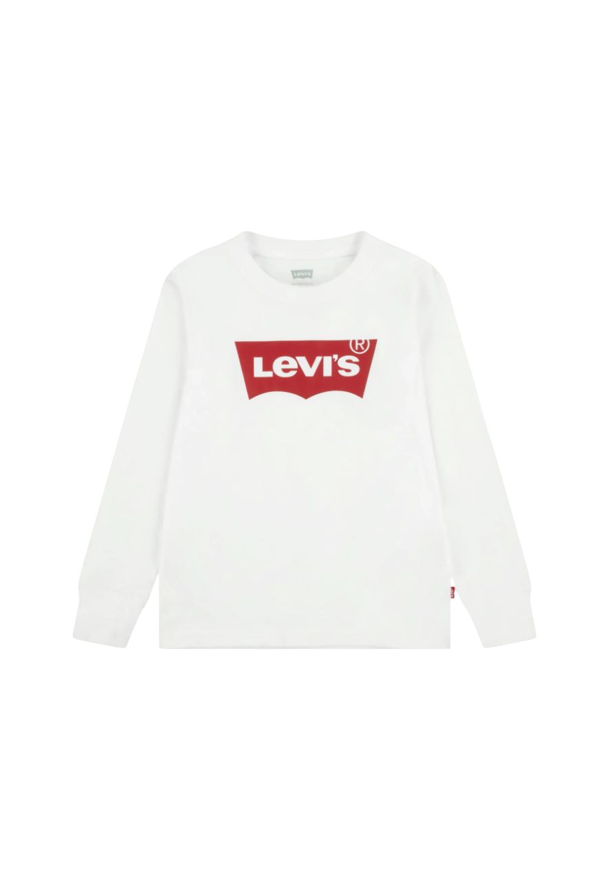 Levi's Kids Longsleeve Batwing met Logo - wit