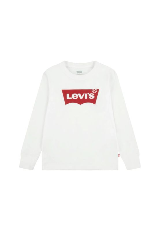 Levi's Kids Longsleeve Batwing met Logo - wit