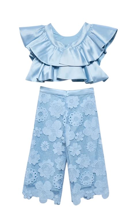 Abel &amp; Lula Guipure Culotte-broekset voor meisjes
