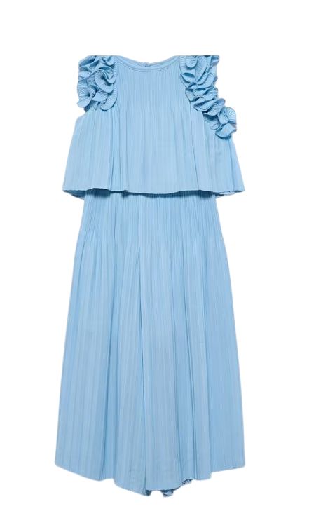 Abel &amp; Lula Meisjesset geplooide chiffonbroeken