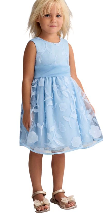 Abel &amp; Lula Meisjesjurk met uitgesneden bloemen