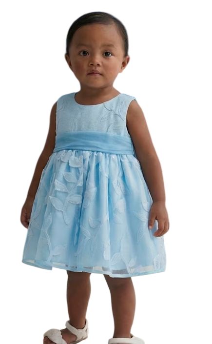 Abel &amp; Lula Baby jurk met gestanste bloemen