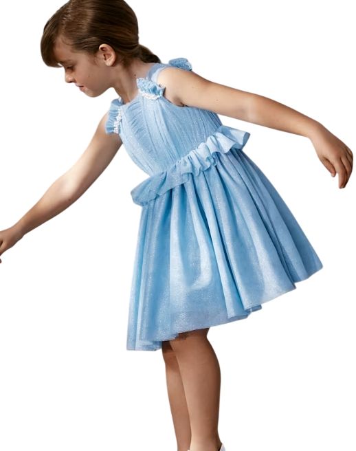 Abel &amp; Lula Meisjesjurk met glittertule