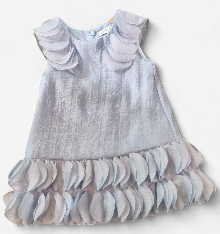 Abel &amp; Lula Baby Jurk met gekreukte organza