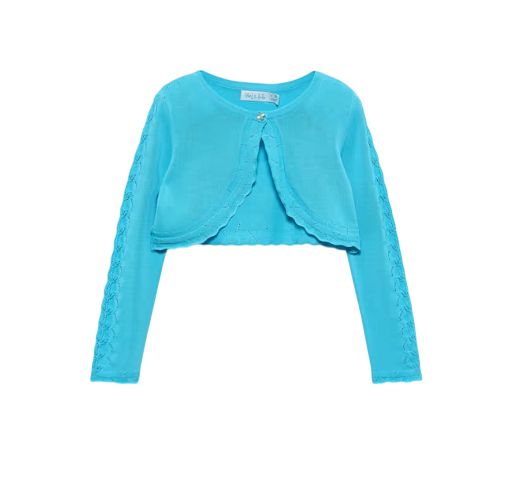 Abel &amp; Lula Tricot bolero turquoise