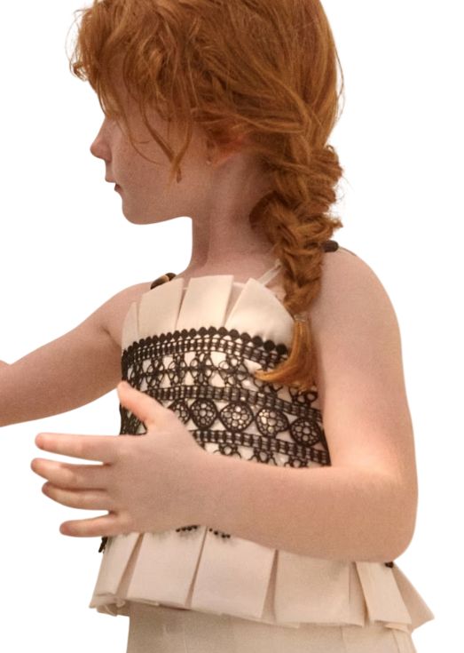 Abel &amp; Lula Meisjes guipure kanten camisole top