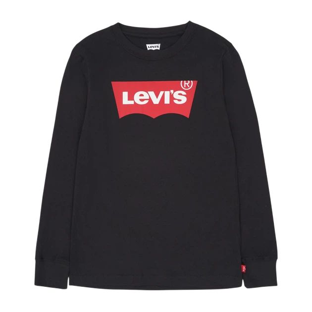 Levi's Kids Longsleeve Batwing met Logo  Zwart