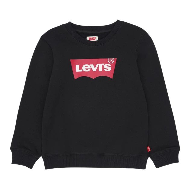 Levi's Kids Sweater Batwing met Logo  Zwart