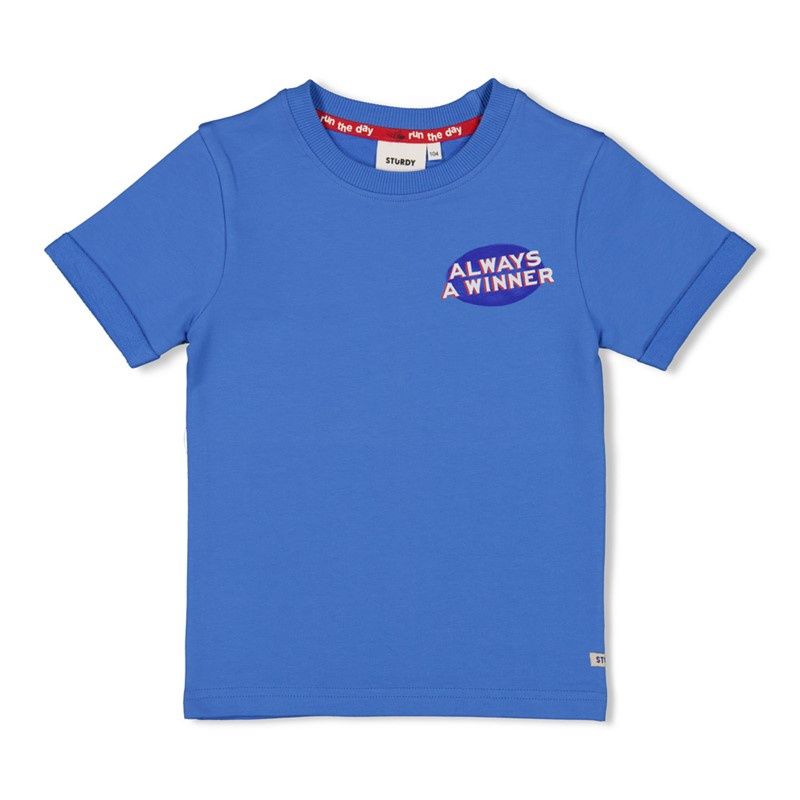 Sturdy T-shirt - Run the Day blauw