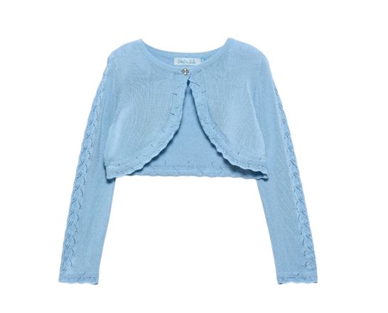 Abel &amp; Lula Tricot bolero blauw baby