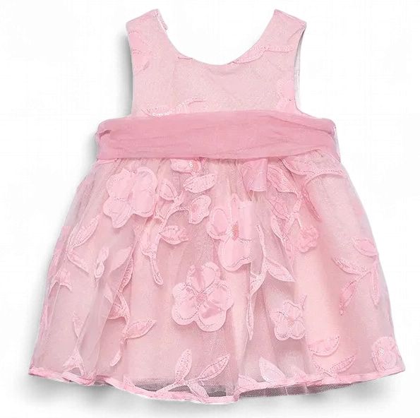 Abel &amp; Lula Babyjurk met Uitgesneden Bloemen roze