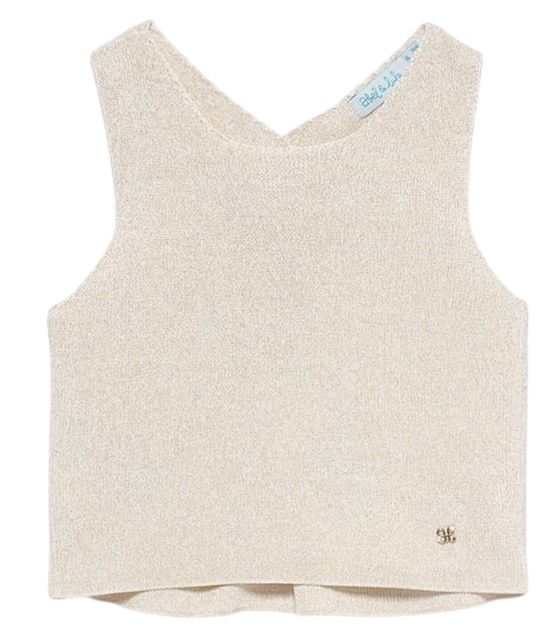 Abel &amp; Lula Girls' shiny knitted top