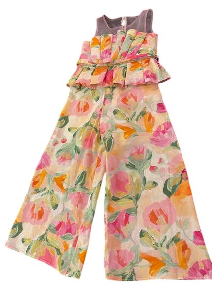 Abel &amp; Lula meisjes jumpsuit bloemen