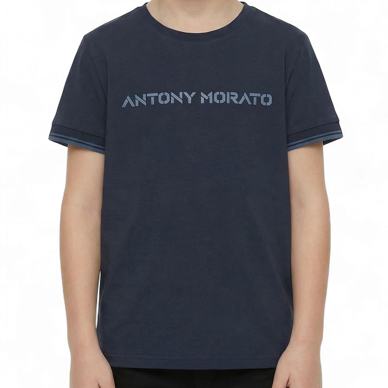 Antony Morato jongens tshirt donker blauw opdruk