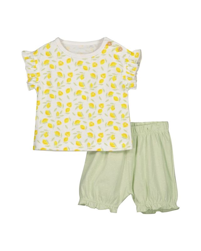 Blue Seven baby setje citroen