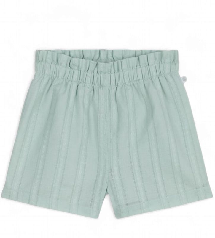 Petit Bateau Effen katoenen short voor baby's blauw