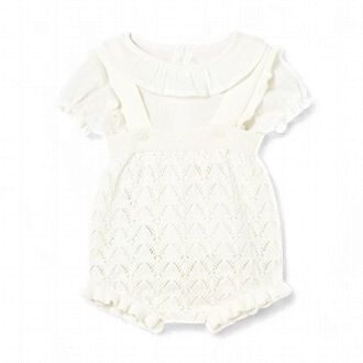 Mayoral Knit dungarees set