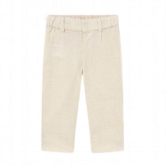 Mayoral Linen suiting pants beige