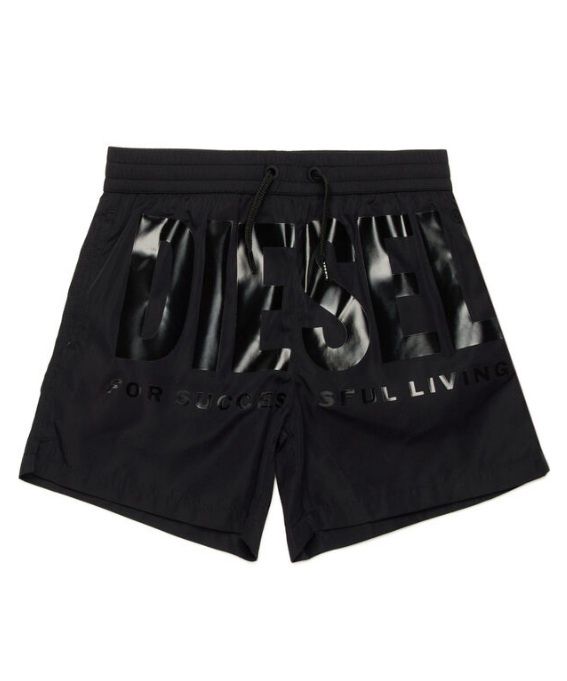 Diesel Swim shorts with tonal Biscotto logo