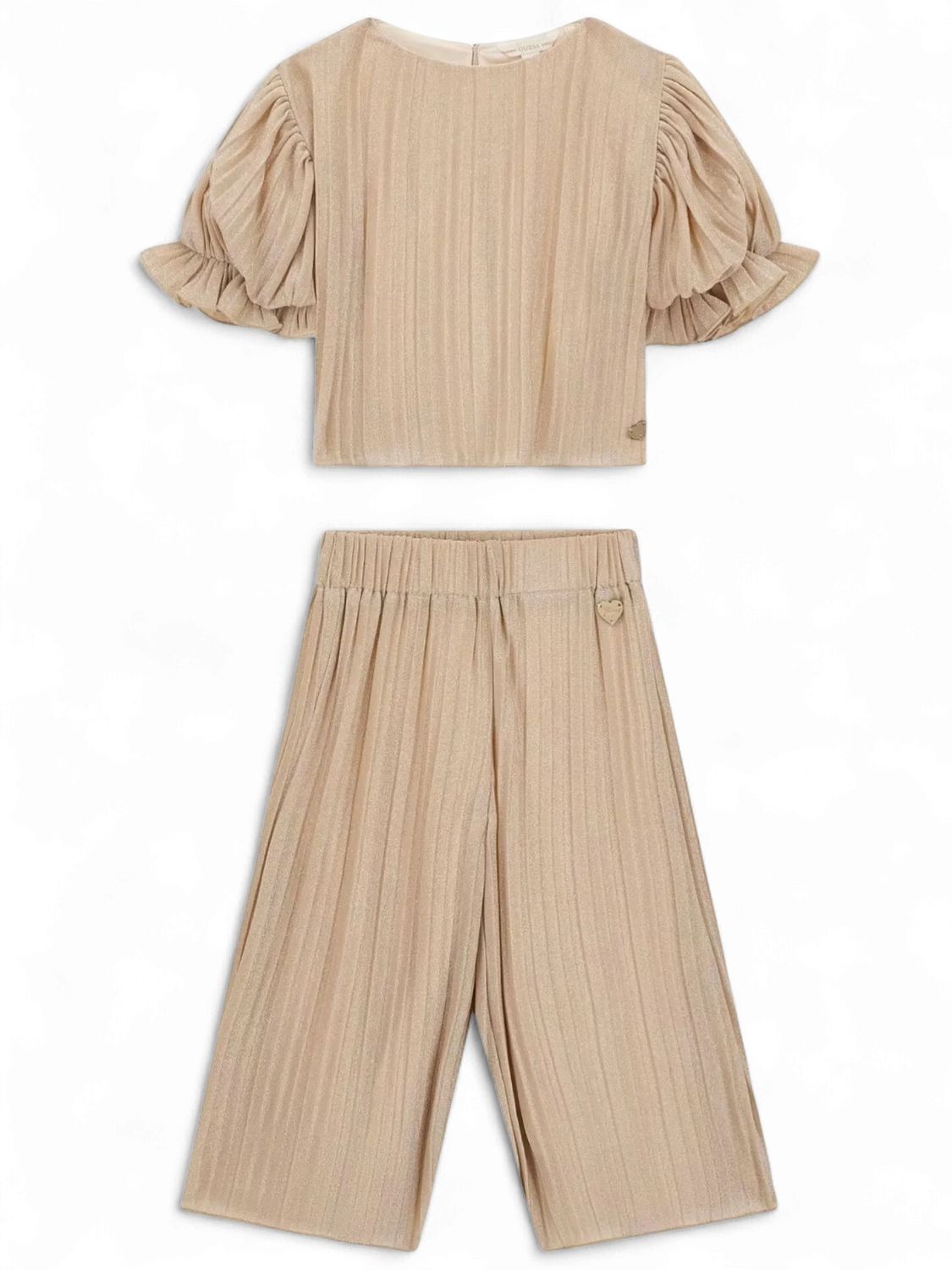 Guess Kids Meisjes Set Top Broek Pale Sand Lurex