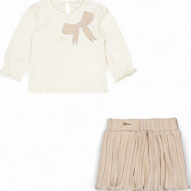 Guess Baby Meisjes Setje In Beige