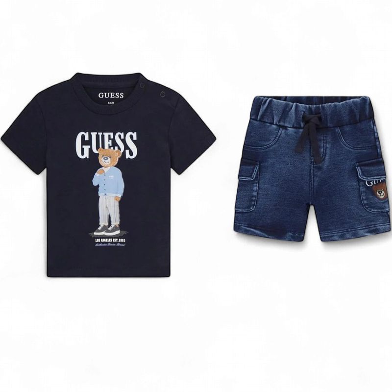 Guess baby jongens set denim pant