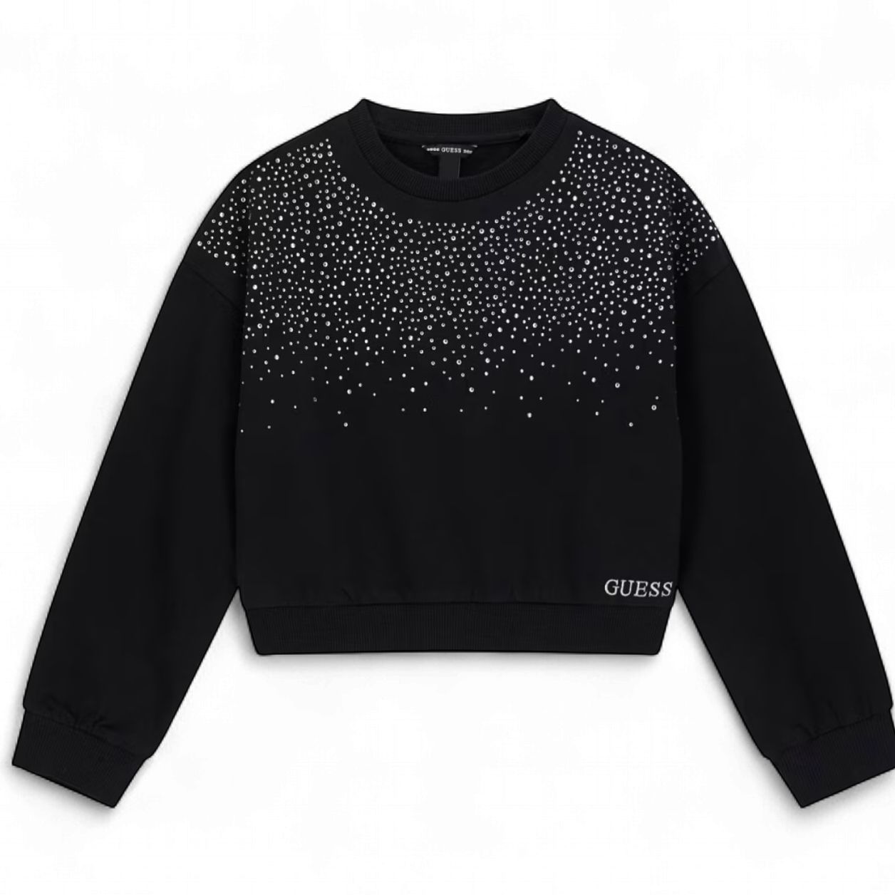 Guess meisjes trui zwart pailetten