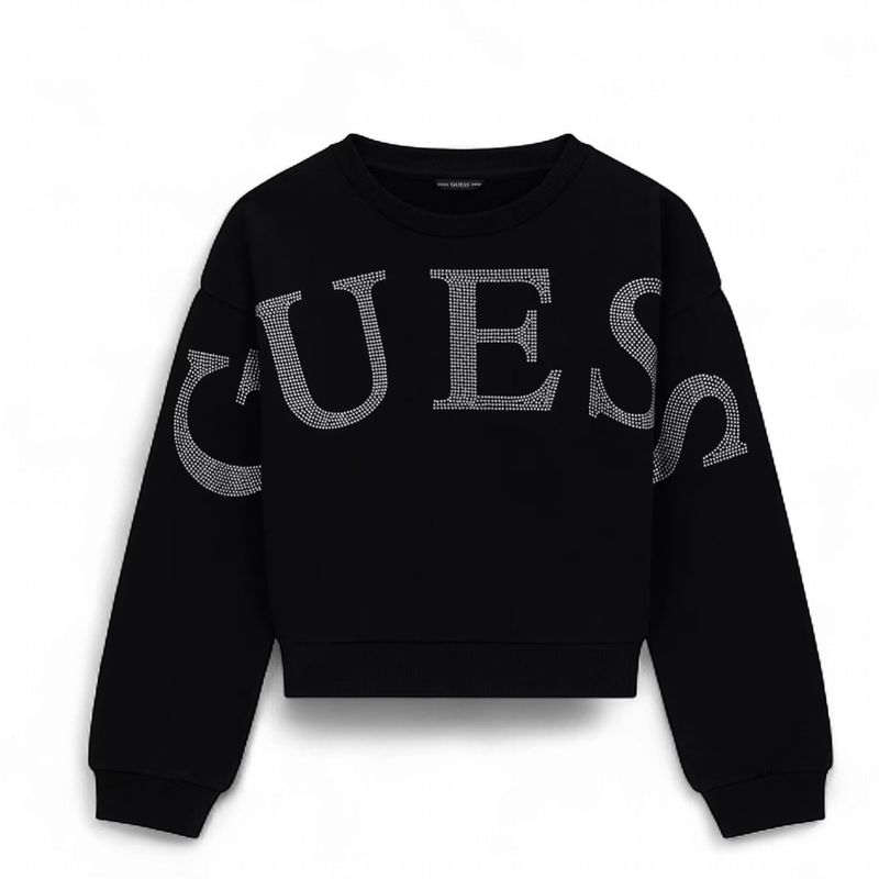 Guess trui meisjes zwart glitter guess