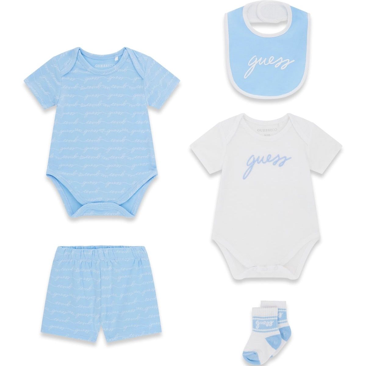 Guess jongens baby set 5-delig blauw