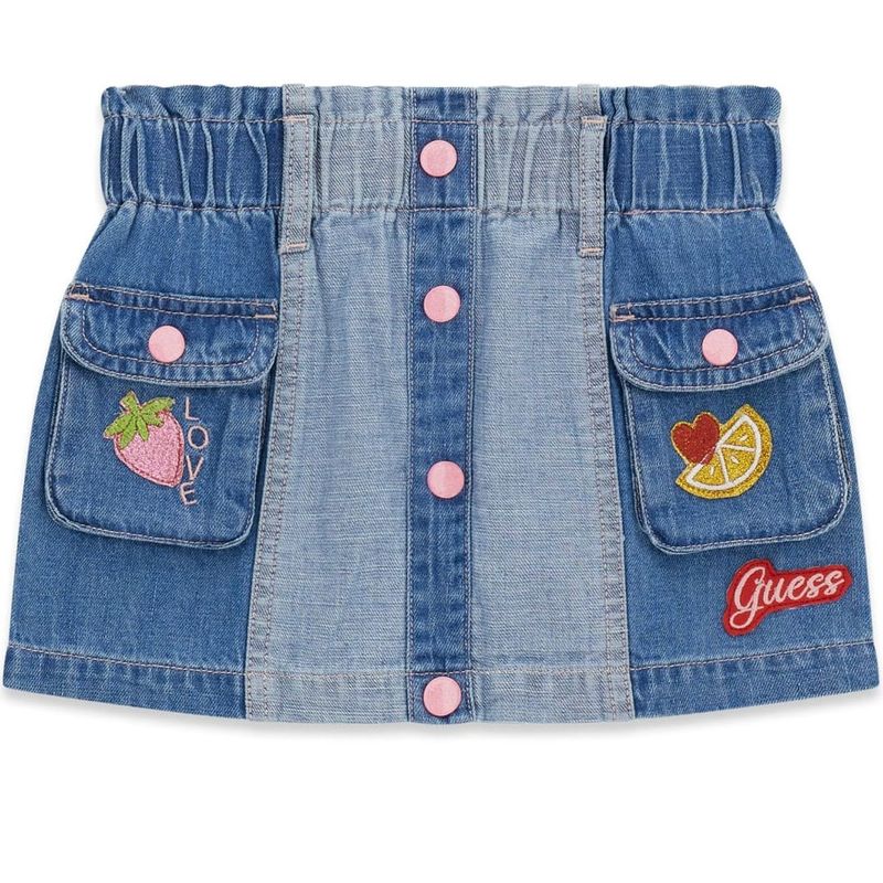 Guess baby meisjes rokje met broekje denim