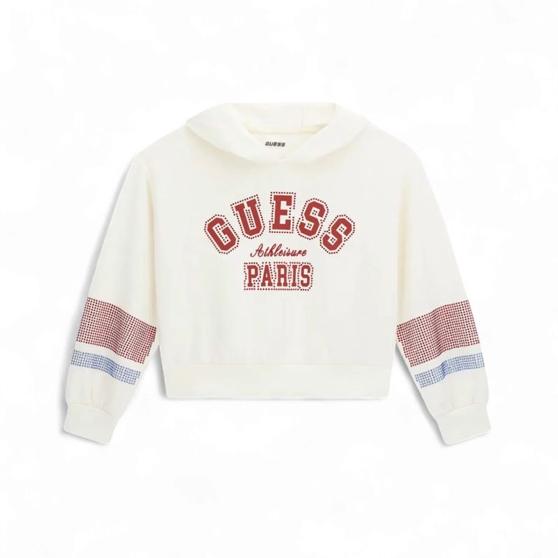 Guess Kids Meisjes Hoodie Salt Wit
