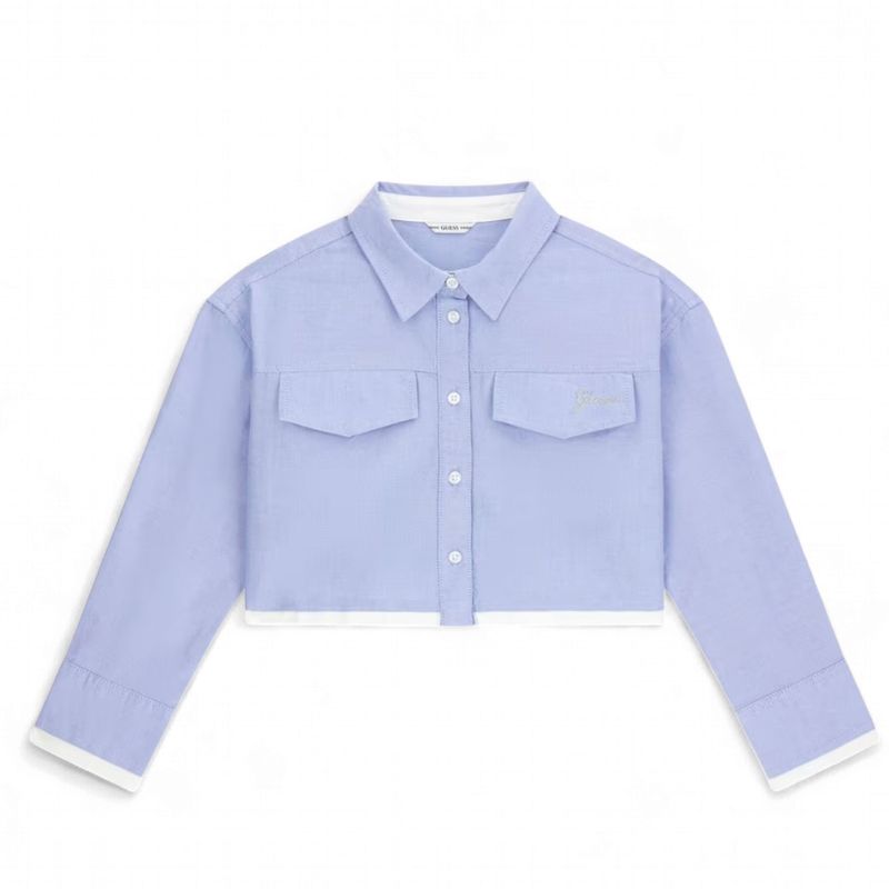 Guess meisjes blouse licht blauw