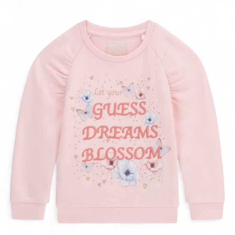 Guess meisjes en baby sweater roze