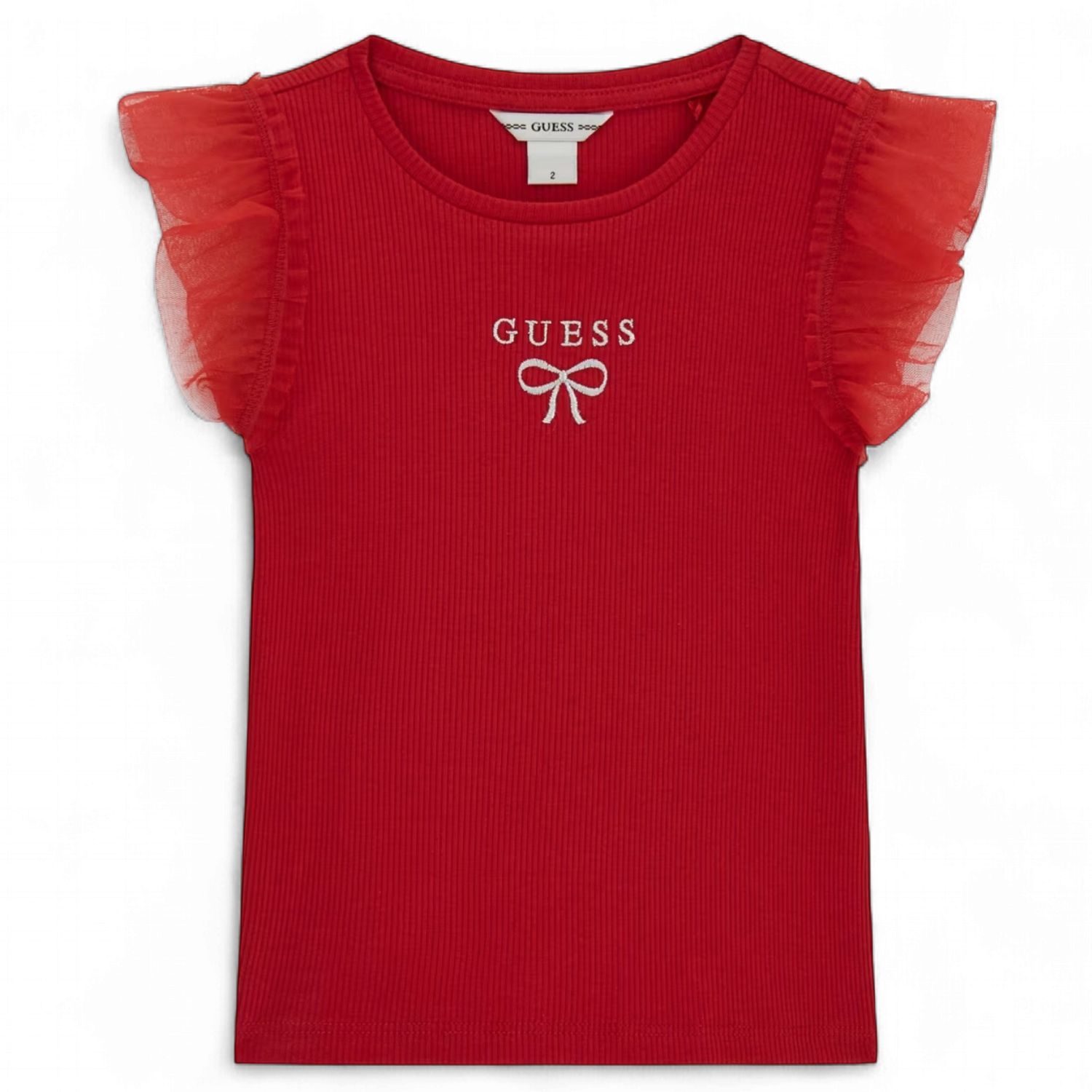 Guess meisjes en baby shirt rood