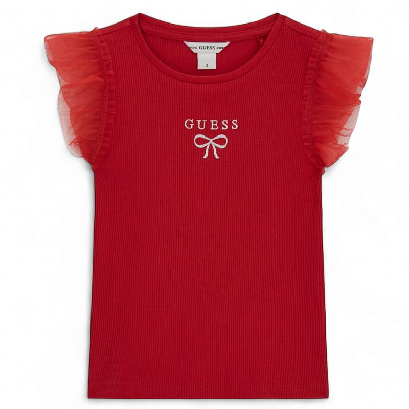 Guess meisjes en baby shirt rood