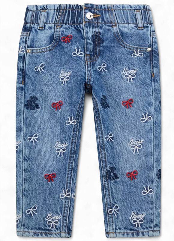 Guess meisjes broek denim stikjes