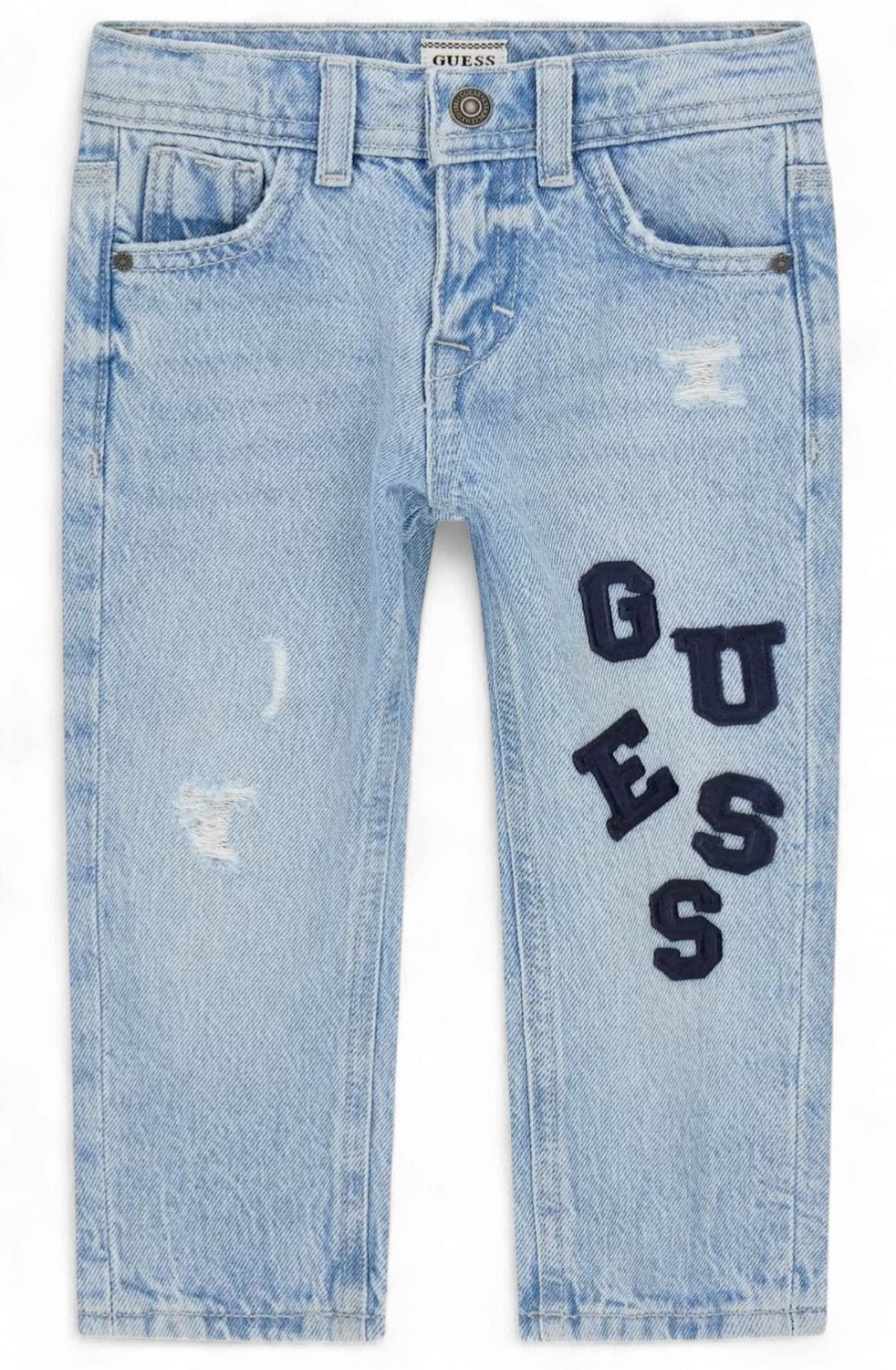 Guess jongens en baby spijkerbroek guess letters