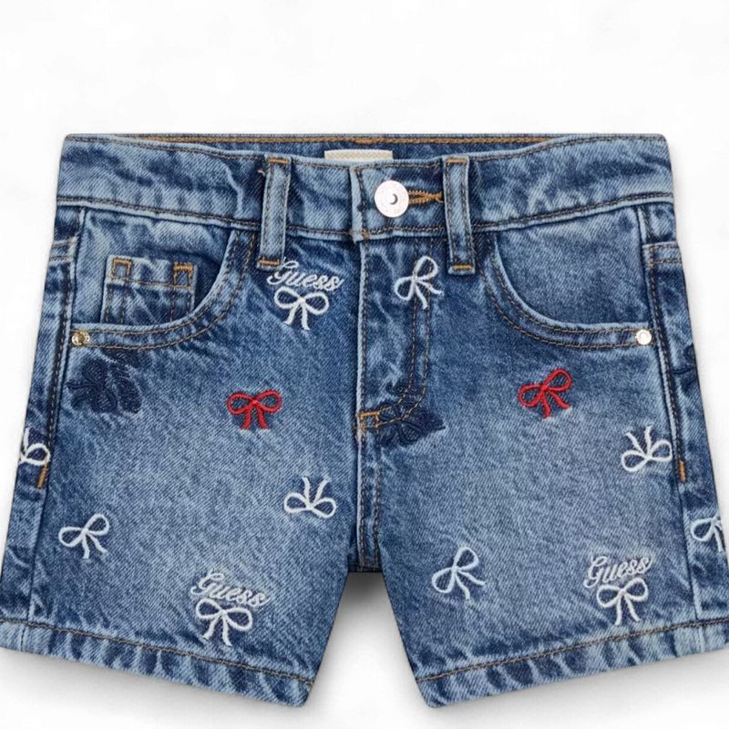 Guess Meisjes en baby korte Broek Denim Stikjes