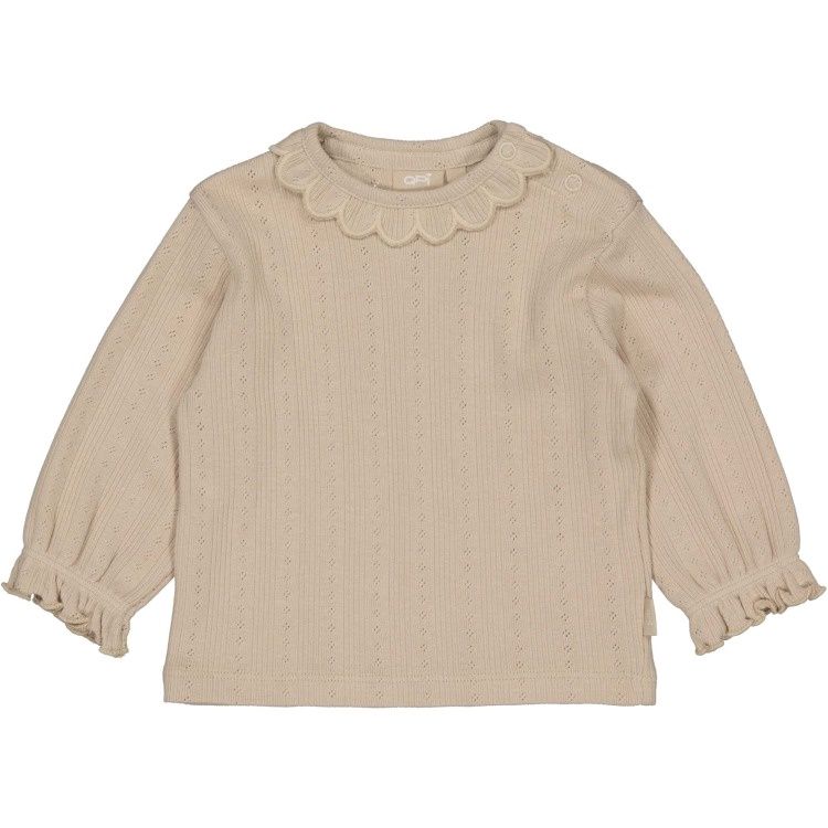 Quapi baby meisjes shirt lange mouw beige