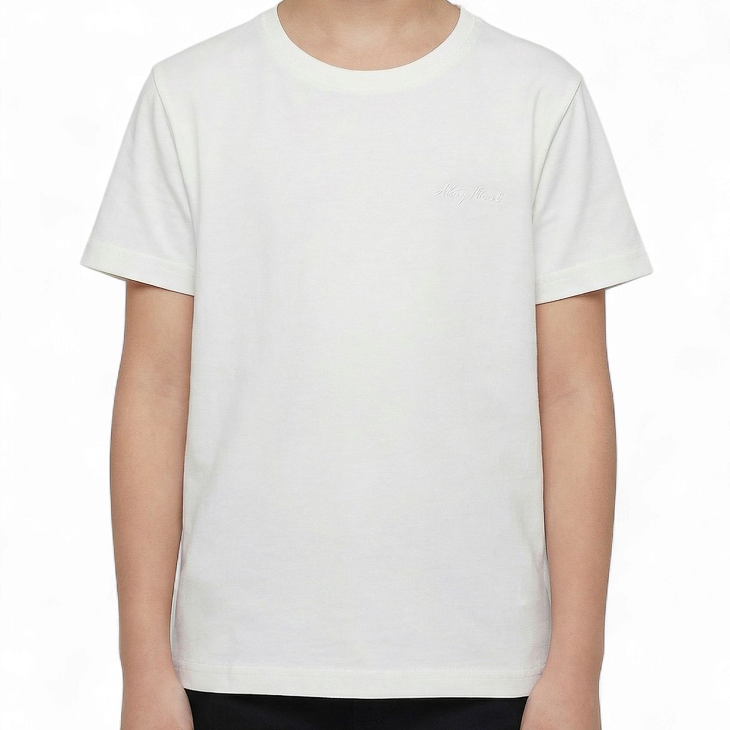 Antony Morato jongens tshirt cream zonder opdruk