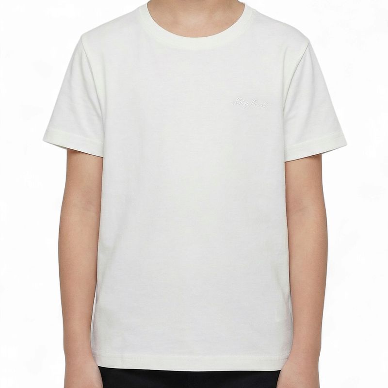 Antony Morato jongens tshirt cream zonder opdruk