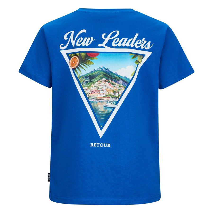 Retour jongens tshirt donker blauw Geerten