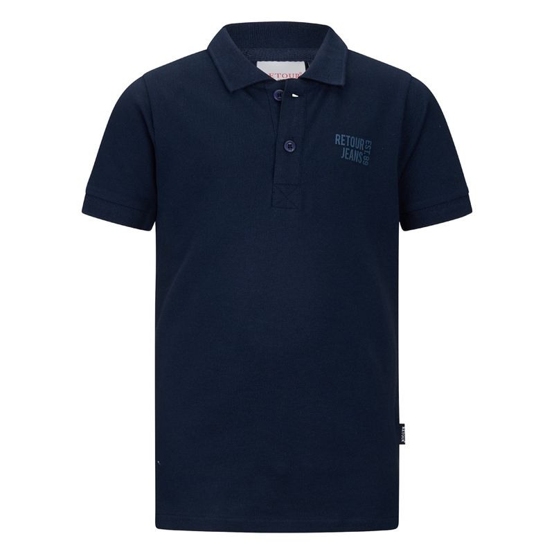 Retour jongens tshirt donker blauw Abram