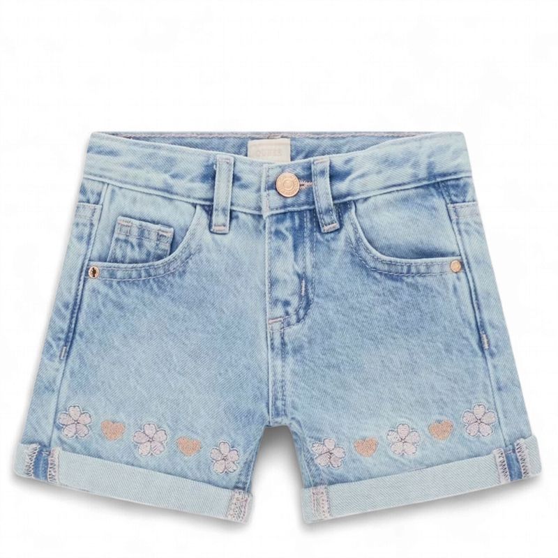 Guess baby en meisjes korte broek denim bloemen