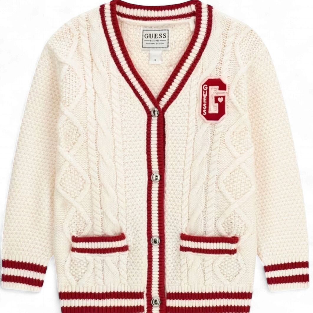 Guess baby meisjes  vet gebreid rood