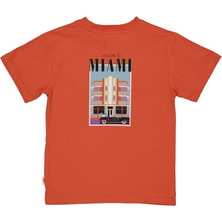 Quapi jongens tshirt oranje miami print