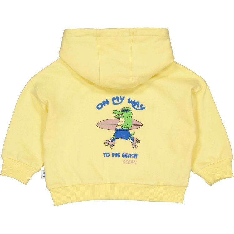 Quapi baby jongens sweater geel krokodil