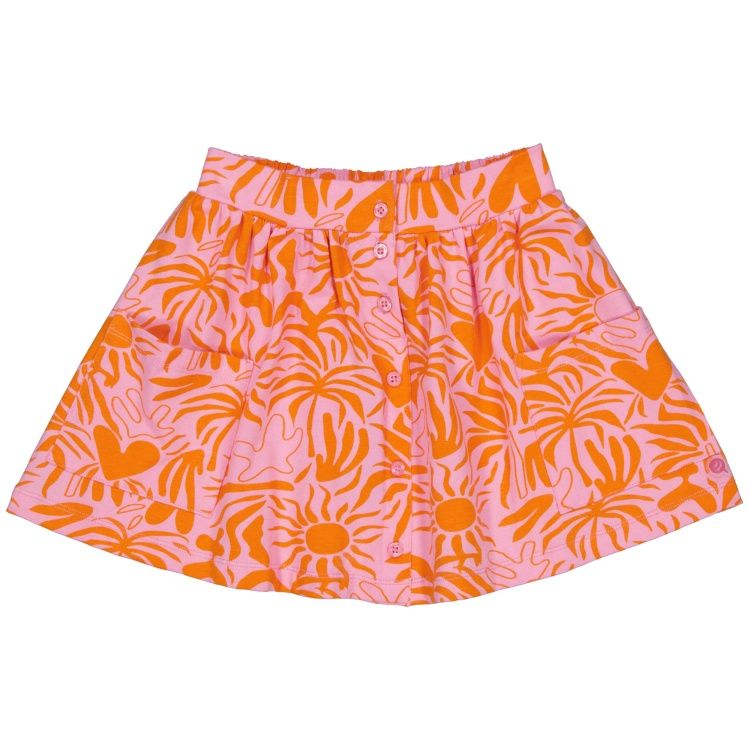 Quapi meisjes rok roze/oranje