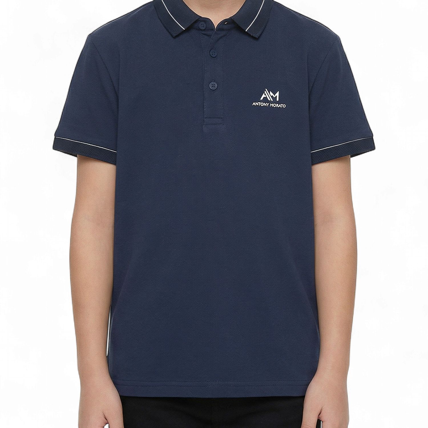 Antony Morato jongens polo soft blue